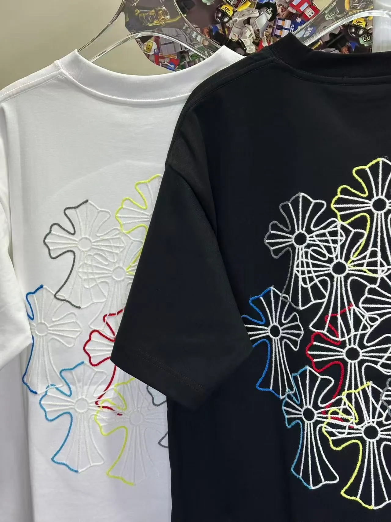 L 26939# 【Come Hearts】 T ！ logo ！ ， ， Breathable ， ！ ， ！ ， Series！ ➕ Quality 🪡 ：Black White SIZE：S-XXL